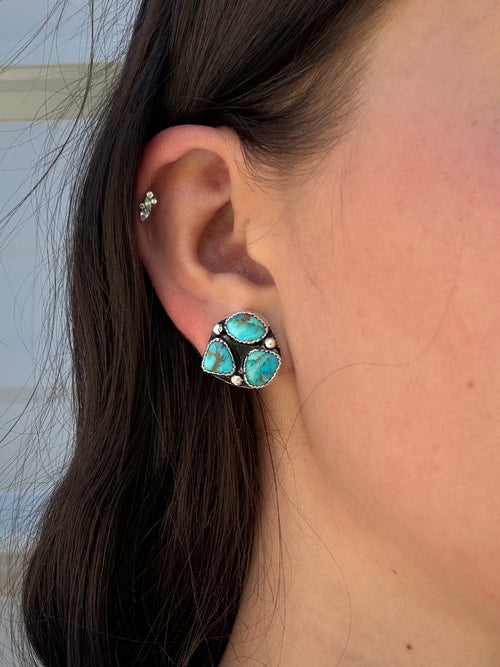 Blueberry cluster studs